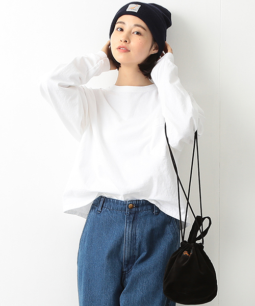 tシャツ Goodwear / カスタム ビッグ ロングスリーブ Tシャツ レディース BEAMS BOY（ビームスボーイ）の「Goodwear / カスタム ビッグ