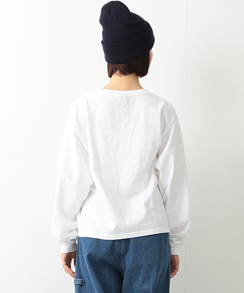 tシャツ Goodwear / カスタム ビッグ ロングスリーブ Tシャツ レディース BEAMS BOY（ビームスボーイ）の「Goodwear / カスタム ビッグ