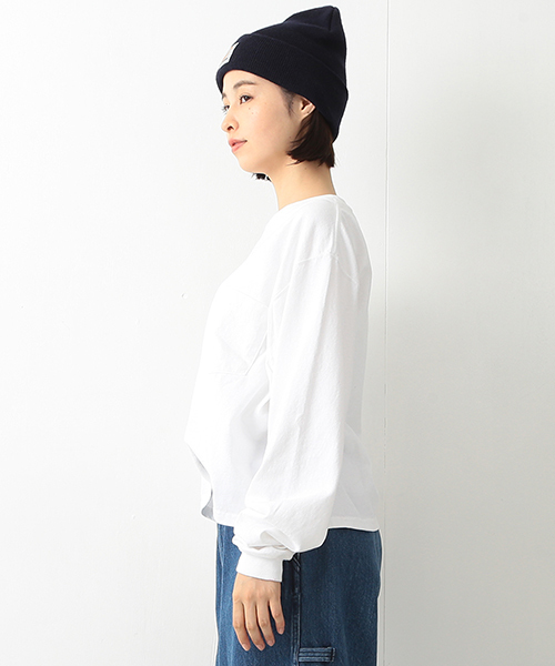 tシャツ Goodwear / カスタム ビッグ ロングスリーブ Tシャツ レディース BEAMS BOY（ビームスボーイ）の「Goodwear / カスタム ビッグ