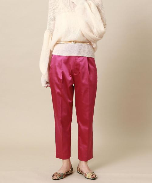 Another Edition（アナザーエディション）の「サテンスラックスパンツ ◆（その他パンツ・レディース・ネイビー/イエロー/ピンク・SMALL/MEDIUM）」の5枚目の写真