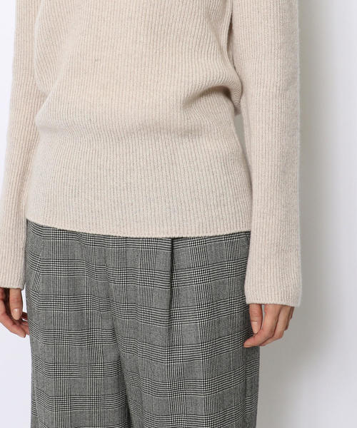 GALERIE VIE（ギャルリー ヴィー）の「ウールカシミヤリブ Vネックプル