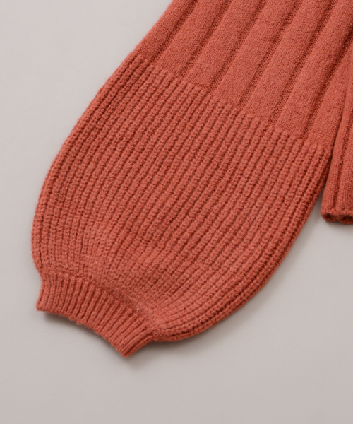 mystic（ミスティック）の「袖編地切り替えプルオーバー（ニット/セーター・レディース・グレー/ピンク/ブラック/アイボリー・FREE）」の8枚目の写真