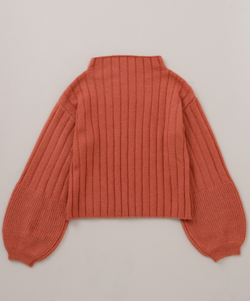 mystic（ミスティック）の「袖編地切り替えプルオーバー（ニット/セーター・レディース・グレー/ピンク/ブラック/アイボリー・FREE）」の6枚目の写真