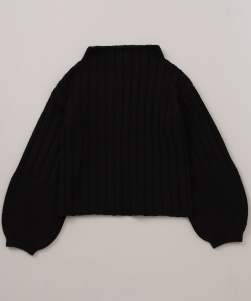 mystic（ミスティック）の「袖編地切り替えプルオーバー（ニット/セーター・レディース・グレー/ピンク/ブラック/アイボリー・FREE）」の14枚目の写真