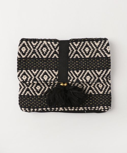 laboratory work（ラボラトリーワーク）の「ラメイリクラッチ（ハンドバッグ・レディース・ブラック/ネイビー・FREE）」の2枚目の写真