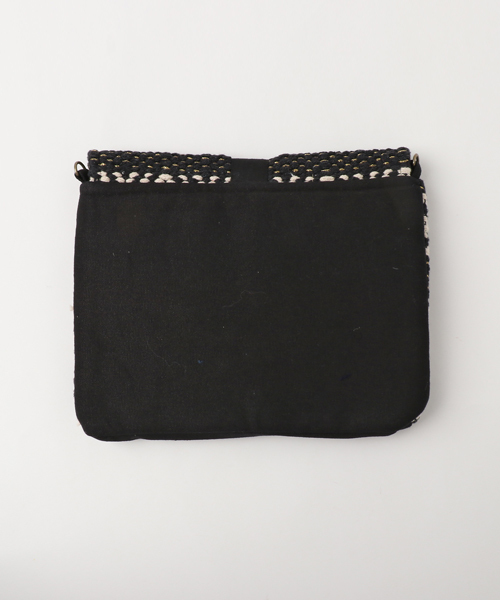 laboratory work（ラボラトリーワーク）の「ラメイリクラッチ（ハンドバッグ・レディース・ブラック/ネイビー・FREE）」の4枚目の写真