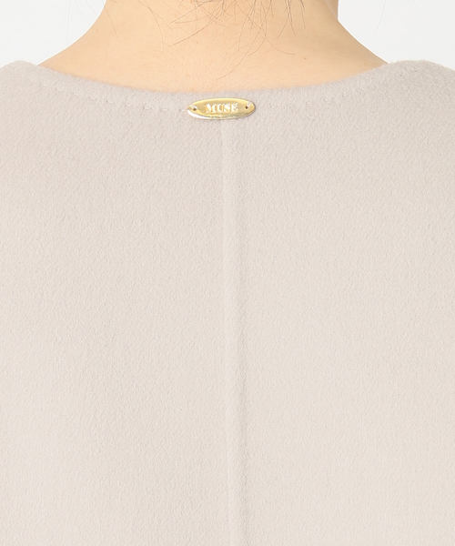 Deuxieme Classe（ドゥーズィエムクラス）の「リバーノーカラーコート◆（その他アウター・レディース・グレー・FREE）」の6枚目の写真