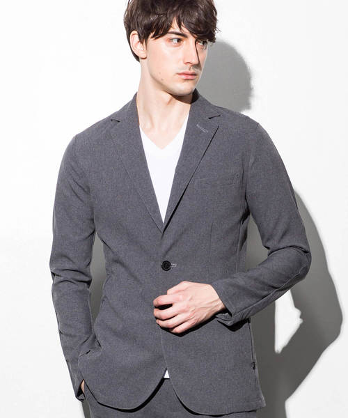 1PIU1UGUALE3 RELAX (ウノピゥウノウグァーレトレ リラックス)の「1PIU1UGUALE3 RELAX(ウノピゥウノウグァーレトレ)ウォッシャブル4WAYストレッチテーラードジャケット(テーラードジャケット・メンズ・ホワイト/ブラック/グレー/ターコイズブルー・LARGE/MEDIUM/SMALL/X-LARGE)」の3枚目の写真