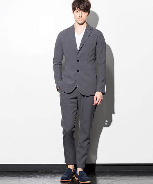 1PIU1UGUALE3 RELAX (ウノピゥウノウグァーレトレ リラックス)の「1PIU1UGUALE3 RELAX(ウノピゥウノウグァーレトレ)ウォッシャブル4WAYストレッチテーラードジャケット(テーラードジャケット・メンズ・ホワイト/ブラック/グレー/ターコイズブルー・LARGE/MEDIUM/SMALL/X-LARGE)」の12枚目の写真