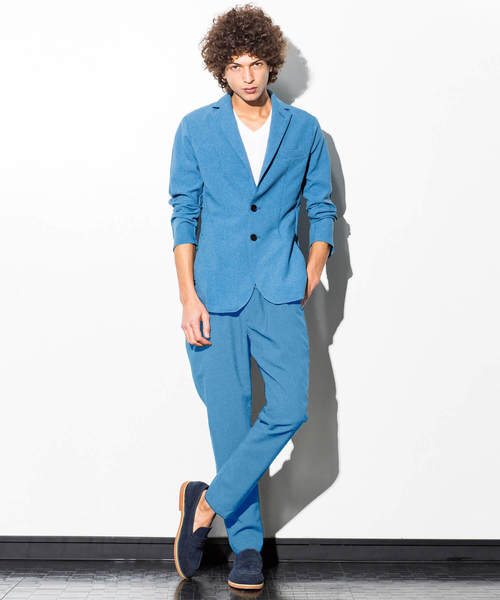 1PIU1UGUALE3 RELAX (ウノピゥウノウグァーレトレ リラックス)の「1PIU1UGUALE3 RELAX(ウノピゥウノウグァーレトレ)ウォッシャブル4WAYストレッチテーラードジャケット(テーラードジャケット・メンズ・ホワイト/ブラック/グレー/ターコイズブルー・LARGE/MEDIUM/SMALL/X-LARGE)」の6枚目の写真