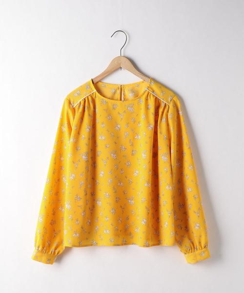 coen（コーエン）の「【セットアップ対応】フラワープリントブラウス(花柄ブラウス)（シャツ/ブラウス・レディース・イエロー/ネイビー・LARGE/MEDIUM）」の13枚目の写真