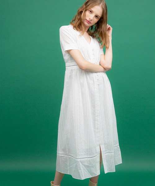 UNITED TOKYO ロングジレ ロングベスト ワンピース ウールリバー