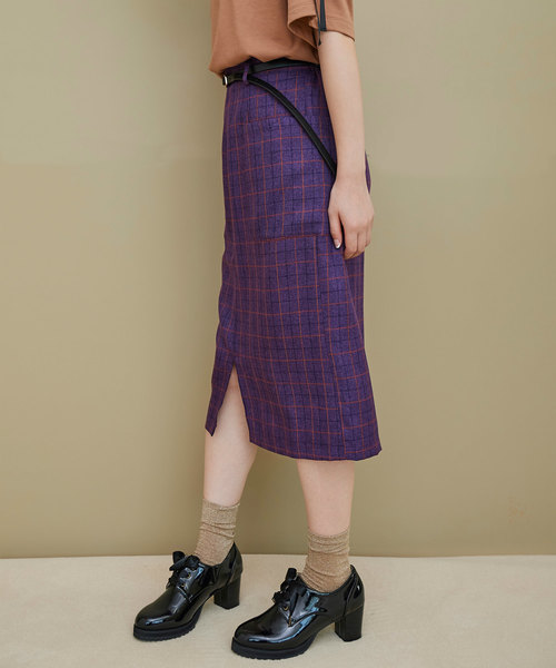 OLIVE des OLIVE（オリーブデオリーブ）の「ベルト付きポケットタイトスカート（スカート・レディース・キャメル/パープル/ブラック・FREE）」の13枚目の写真