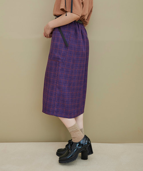 OLIVE des OLIVE（オリーブデオリーブ）の「ベルト付きポケットタイトスカート（スカート・レディース・キャメル/パープル/ブラック・FREE）」の14枚目の写真