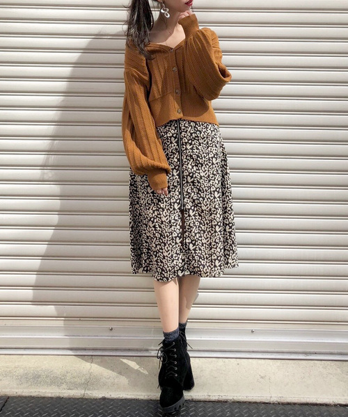 archives(アルシーヴ)の「透かし柄2WAYカーディガン(ニット/セーター・レディース・ブラック/ベージュ/オフホワイト/マスタード/アイボリー/ブラウン・MEDIUM)」の11枚目の写真