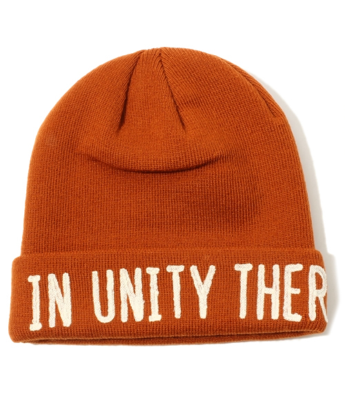 URBAN RESEARCH DOORS MENS（アーバンリサーチ ドアーズ メンズ）の「DOORS　"IN UNITY THERE IS STRENGTH” KNIT CAP（ニットキャップ/ビーニー・メンズ・ネイビー/ブラウン/レッド/ブラック・FREE）」の4枚目の写真