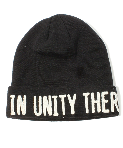 URBAN RESEARCH DOORS MENS（アーバンリサーチ ドアーズ メンズ）の「DOORS　"IN UNITY THERE IS STRENGTH” KNIT CAP（ニットキャップ/ビーニー・メンズ・ネイビー/ブラウン/レッド/ブラック・FREE）」の2枚目の写真