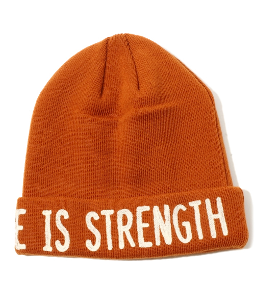 URBAN RESEARCH DOORS MENS（アーバンリサーチ ドアーズ メンズ）の「DOORS　"IN UNITY THERE IS STRENGTH” KNIT CAP（ニットキャップ/ビーニー・メンズ・ネイビー/ブラウン/レッド/ブラック・FREE）」の5枚目の写真