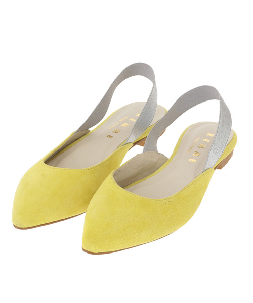 The Virgnia（ザ ヴァージニア）の「REMME バックストラップカラースエードサンダル（サンダル・レディース・ベージュ/ピンク/イエロー・38/36/37）」の3枚目の写真