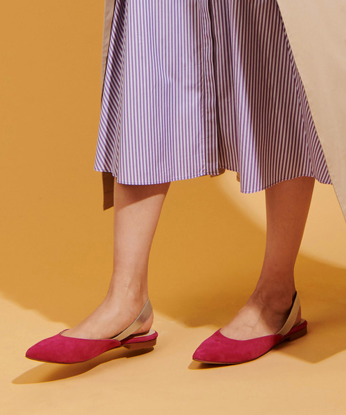 The Virgnia（ザ ヴァージニア）の「REMME バックストラップカラースエードサンダル（サンダル・レディース・ベージュ/ピンク/イエロー・38/36/37）」の9枚目の写真