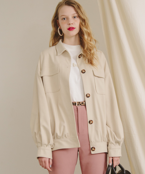 Heather（ヘザー）の「CPOジャケット　 832516（その他アウター・レディース・ベージュ/アイボリー/ブラック・FREE）」の2枚目の写真