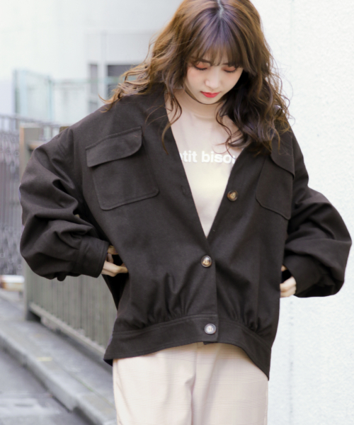 Heather（ヘザー）の「CPOジャケット　 832516（その他アウター・レディース・ベージュ/アイボリー/ブラック・FREE）」の3枚目の写真