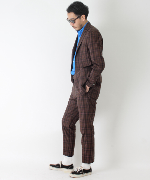 BEAMS PLUS（ビームスプラス）の「○BEAMS PLUS / ダークプラッズ 8/10パンツ（その他パンツ・メンズ・ライトブラウン/ネイビー・X-LARGE/MEDIUM/SMALL/LARGE）」の8枚目の写真