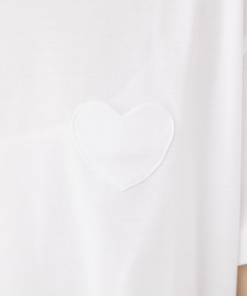 MUVEIL WORK - MUVEIL インドシﾌﾘｰ刺繍入り ハートパッチTシャツ　17SS新品 64836344_1_d_500.jpg