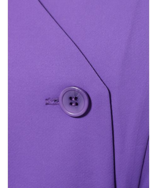 jouetie(ジュエティ)の「ノーカラーダブルボタンワンピース(ワンピース・レディース・ブラック/パープル/ピンク・MEDIUM)」の12枚目の写真