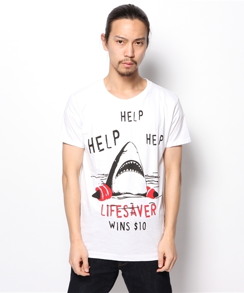 PLST(プラステ)の「Men 【Happiness is a $10 Tee】 Tシャツ(Tシャツ/カットソー・メンズ・ホワイト・MEDIUM/LARGE)」の5枚目の写真