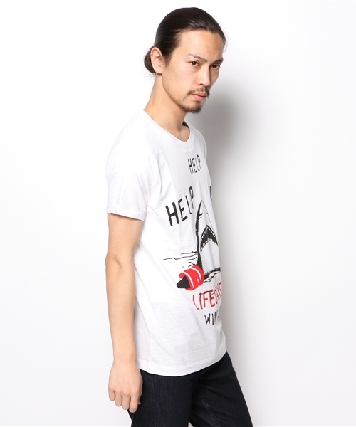 PLST(プラステ)の「Men 【Happiness is a $10 Tee】 Tシャツ(Tシャツ/カットソー・メンズ・ホワイト・MEDIUM/LARGE)」の6枚目の写真