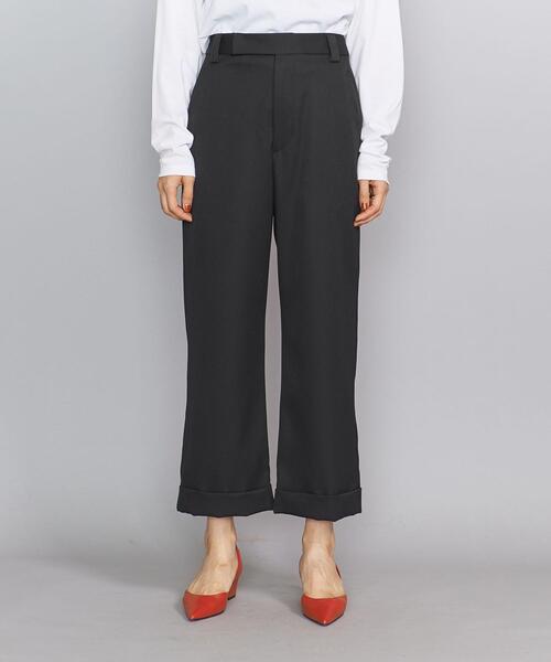 BEAUTY&YOUTH UNITED ARROWS(ビューティーアンドユースユナイテッドアローズ)の「BY ソリッドクロップドワイドパンツо(その他パンツ・レディース・ブラック/コバルトブルー・MEDIUM/SMALL)」の8枚目の写真