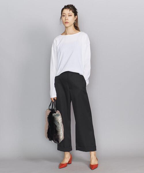 BEAUTY&YOUTH UNITED ARROWS(ビューティーアンドユースユナイテッドアローズ)の「BY ソリッドクロップドワイドパンツо(その他パンツ・レディース・ブラック/コバルトブルー・MEDIUM/SMALL)」の10枚目の写真