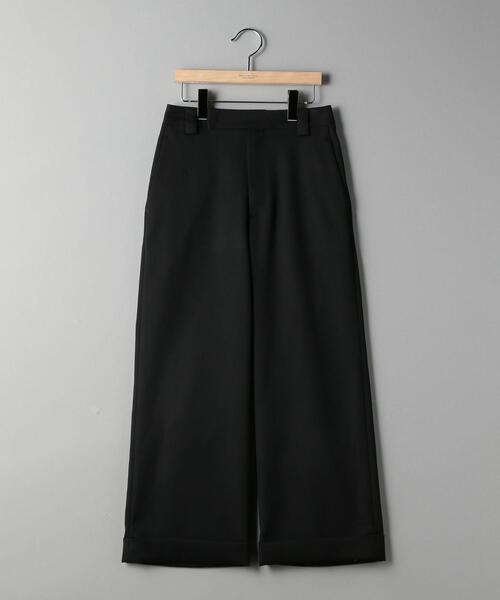 BEAUTY&YOUTH UNITED ARROWS(ビューティーアンドユースユナイテッドアローズ)の「BY ソリッドクロップドワイドパンツо(その他パンツ・レディース・ブラック/コバルトブルー・MEDIUM/SMALL)」の5枚目の写真