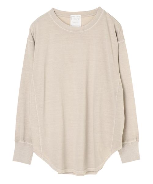 CRAFT STANDARD BOUTIQUE（クラフトスタンダードブティック）の「裾ラウンドピグメントカットプルオーバー〇（Tシャツ/カットソー・レディース・ベージュ/ネイビー/オフホワイト/マスタード・M/L）」の18枚目の写真