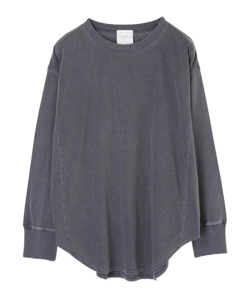 CRAFT STANDARD BOUTIQUE（クラフトスタンダードブティック）の「裾ラウンドピグメントカットプルオーバー〇（Tシャツ/カットソー・レディース・ベージュ/ネイビー/オフホワイト/マスタード・M/L）」の20枚目の写真