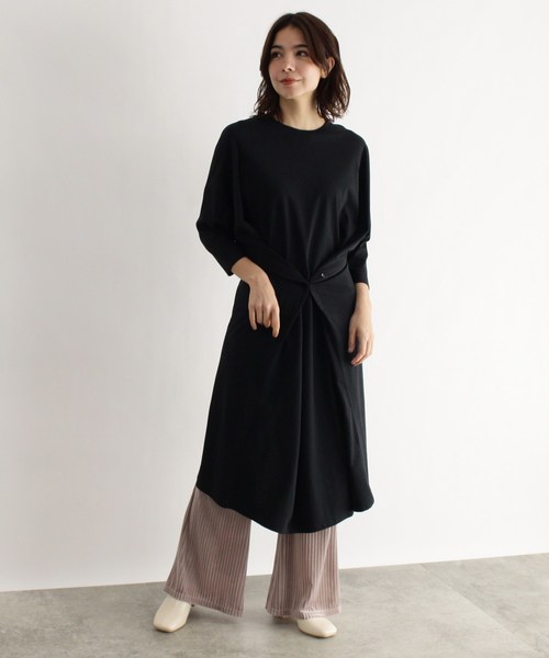 セール 洗える カットソーワンピース ワンピース Ozoc オゾック のファッション通販 Zozotown