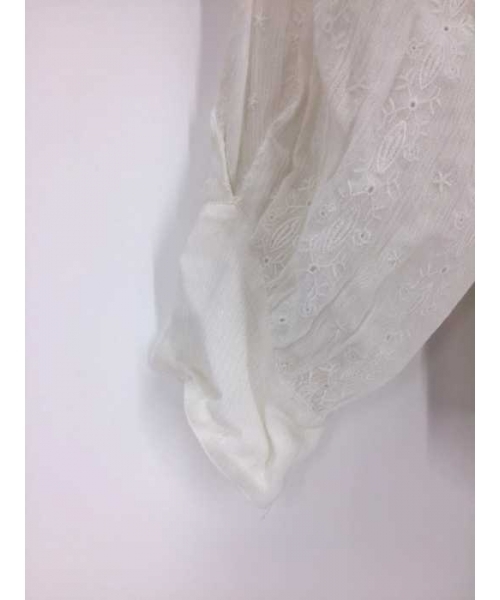 ブランド古着】19SS ストライプ刺繍パフスリーブブラウス シャツ