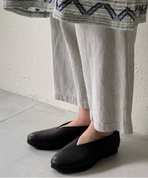 plantation スリットカットバレーフラットシューズ23センチ