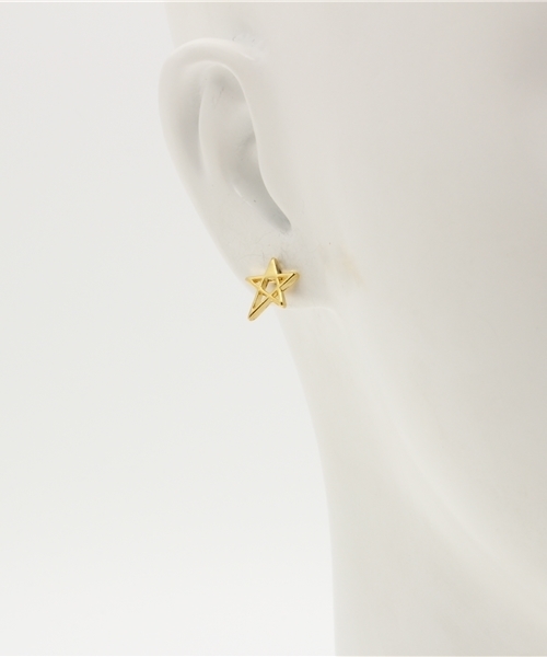 mystic（ミスティック）の「スターセットピアス（ピアス（両耳用）・レディース・ゴールド・ﾌﾘ-）」の2枚目の写真