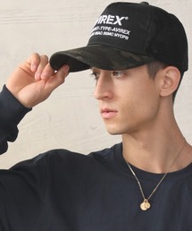 AVIREX（アヴィレックス）の「AVIREX アビレックス メッシュキャップ ナンバリング＆USAワッペンデザイン 選べるレギュラー＆キングサイズ（キャップ）」