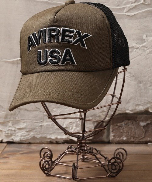 AVIREX（アヴィレックス）の「AVIREX アビレックス メッシュキャップ ナンバリング＆USAワッペンデザイン 選べるレギュラー＆キングサイズ（キャップ・メンズ・グリーン系カモフラージュ/ブラック/ホワイト/ネイビー/ブラック系その他/グリーン系その他/ホワイト系その他/ブルー系その他・LARGE/MEDIUM）」の17枚目の写真