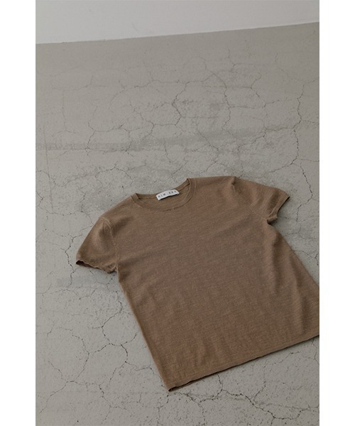 トップス rim.ark Half sleeve compact knit RIM.ARK | Half sleeve compact knit (KNITWEAR ) |RIM.ARK