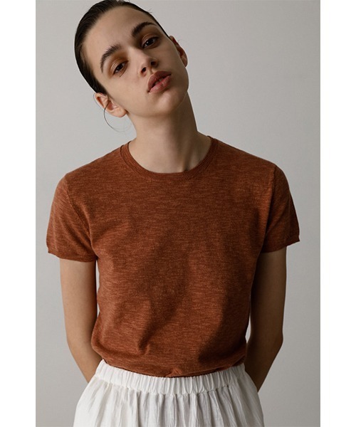RIM.ARK（リムアーク）の「Compact melange knit T/SH（Tシャツ