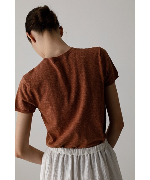 RIM.ARK（リムアーク）の「Compact melange knit T/SH（Tシャツ