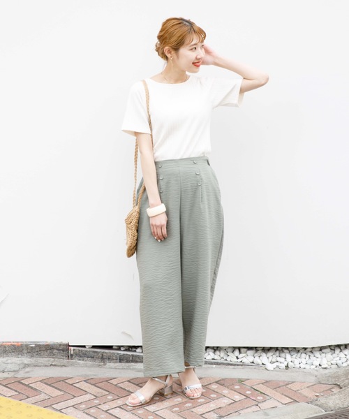 flower(フラワー)の「サンドマリンパンツ(その他パンツ・レディース・ブラウン/カーキ・FREE)」の5枚目の写真