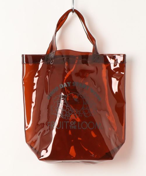 FRUIT OF THE LOOM(フルーツオブザルーム)の「・【FRUIT OF THE LOOM】 クリアトート*(トートバッグ・レディース・ブラック/ブラウン・FREE)」の1枚目の写真