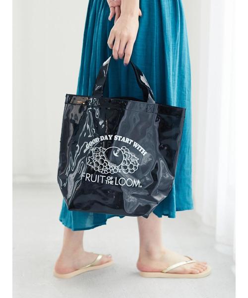 FRUIT OF THE LOOM(フルーツオブザルーム)の「・【FRUIT OF THE LOOM】 クリアトート*(トートバッグ・レディース・ブラック/ブラウン・FREE)」の3枚目の写真