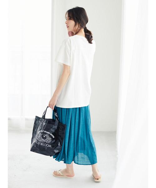 FRUIT OF THE LOOM(フルーツオブザルーム)の「・【FRUIT OF THE LOOM】 クリアトート*(トートバッグ・レディース・ブラック/ブラウン・FREE)」の6枚目の写真