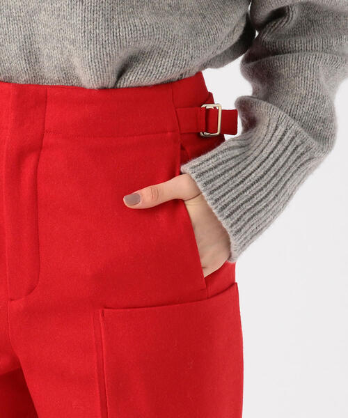 MACPHEE（マカフィー）の「ウールフランネル カーゴパンツ（カーゴパンツ・レディース・ライトベージュ/レッド/カーキ/ダークブラウン・36/34/32）」の16枚目の写真